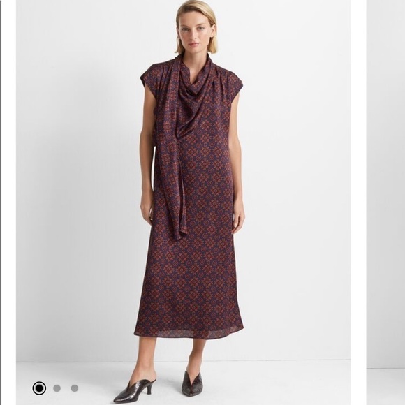 BNWT Club Monaco Drape Neck Dress - Picture 2 of 13